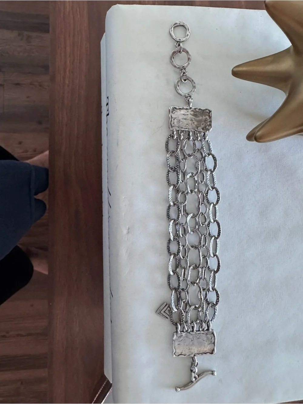 Silpada Silver Multi-Row Link Bracelet - Picture 3 of 4